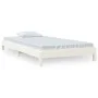 Weißes Stapelbett aus massivem Kiefernholz, 90 x 190 cm von vidaXL, Betten und Lattenroste - Ref: Foro24-820403, Preis: 94,54...