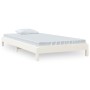 White solid pine wood stackable bed 90x190 cm by vidaXL, Beds and slatted bases - Ref: Foro24-820403, Price: 95,77 €, Discoun...
