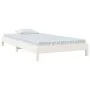 Weißes Stapelbett aus massivem Kiefernholz, 90 x 190 cm von vidaXL, Betten und Lattenroste - Ref: Foro24-820403, Preis: 94,54...