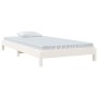 Weißes Stapelbett aus massivem Kiefernholz, 90 x 190 cm von vidaXL, Betten und Lattenroste - Ref: Foro24-820403, Preis: 95,77...