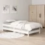 Weißes Stapelbett aus massivem Kiefernholz, 90 x 190 cm von vidaXL, Betten und Lattenroste - Ref: Foro24-820403, Preis: 94,54...