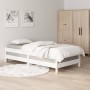 Weißes Stapelbett aus massivem Kiefernholz, 90 x 190 cm von vidaXL, Betten und Lattenroste - Ref: Foro24-820403, Preis: 95,77...