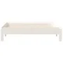 Weißes Stapelbett aus massivem Kiefernholz, 90 x 190 cm von vidaXL, Betten und Lattenroste - Ref: Foro24-820403, Preis: 94,54...