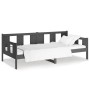 Gray solid pine wood sofa bed 80x200 cm by vidaXL, Beds and slatted bases - Ref: Foro24-820274, Price: 110,93 €, Discount: %