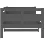 Solid gray pine wood sofa bed 90x200 cm by vidaXL, Beds and slatted bases - Ref: Foro24-820299, Price: 118,68 €, Discount: %