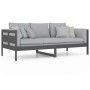 Sofá cama de madera maciza de pino gris 90x200 cm de vidaXL, Camas y somieres - Ref: Foro24-820299, Precio: 120,41 €, Descuen...