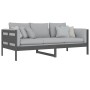Sofá cama de madera maciza de pino gris 90x200 cm de vidaXL, Camas y somieres - Ref: Foro24-820299, Precio: 120,41 €, Descuen...