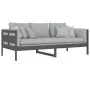 Solid gray pine wood sofa bed 90x200 cm by vidaXL, Beds and slatted bases - Ref: Foro24-820299, Price: 118,68 €, Discount: %