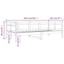 Sofá cama de madera maciza de pino gris 90x200 cm de vidaXL, Camas y somieres - Ref: Foro24-820299, Precio: 120,41 €, Descuen...