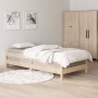 Cama apilable de madera pino maciza 75x190 cm de vidaXL, Camas y somieres - Ref: Foro24-820407, Precio: 90,68 €, Descuento: %