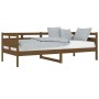 Honey brown solid pine wood sofa bed 90x200 cm by vidaXL, Beds and slatted bases - Ref: Foro24-820300, Price: 87,81 €, Discou...