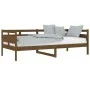 Honey brown solid pine wood sofa bed 90x200 cm by vidaXL, Beds and slatted bases - Ref: Foro24-820300, Price: 87,45 €, Discou...