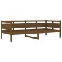 Honey brown solid pine wood sofa bed 90x200 cm by vidaXL, Beds and slatted bases - Ref: Foro24-820300, Price: 87,81 €, Discou...