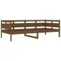 Honey brown solid pine wood sofa bed 90x200 cm by vidaXL, Beds and slatted bases - Ref: Foro24-820300, Price: 87,45 €, Discou...