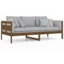 Honey brown solid pine wood sofa bed 90x200 cm by vidaXL, Beds and slatted bases - Ref: Foro24-820300, Price: 87,81 €, Discou...