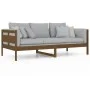 Honigbraunes Schlafsofa aus massivem Kiefernholz, 90 x 200 cm von vidaXL, Betten und Lattenroste - Ref: Foro24-820300, Preis:...