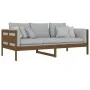 Honey brown solid pine wood sofa bed 90x200 cm by vidaXL, Beds and slatted bases - Ref: Foro24-820300, Price: 87,45 €, Discou...