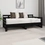 Removable sofa bed solid black pine wood 2x(90x190) cm by vidaXL, Beds and slatted bases - Ref: Foro24-820386, Price: 179,89 ...