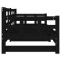 Removable sofa bed solid black pine wood 2x(90x190) cm by vidaXL, Beds and slatted bases - Ref: Foro24-820386, Price: 182,24 ...