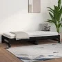 Removable sofa bed solid black pine wood 2x(90x200) cm by vidaXL, Beds and slatted bases - Ref: Foro24-820431, Price: 166,21 ...