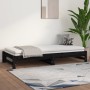 Sofá cama extraíble madera maciza de pino negro 2x(90x200) cm de vidaXL, Camas y somieres - Ref: Foro24-820431, Precio: 169,1...