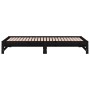 Sofá cama extraíble madera maciza de pino negro 2x(90x200) cm de vidaXL, Camas y somieres - Ref: Foro24-820431, Precio: 169,1...