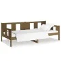 Honey brown solid pine wood sofa bed 90x200 cm by vidaXL, Beds and slatted bases - Ref: Foro24-820270, Price: 105,78 €, Disco...