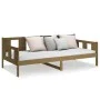 Honey brown solid pine wood sofa bed 90x200 cm by vidaXL, Beds and slatted bases - Ref: Foro24-820270, Price: 105,78 €, Disco...