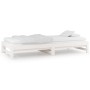 Removable sofa bed solid white pine wood 2x(90x190) cm by vidaXL, Beds and slatted bases - Ref: Foro24-820438, Price: 137,38 ...