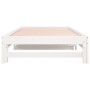 Removable sofa bed solid white pine wood 2x(90x190) cm by vidaXL, Beds and slatted bases - Ref: Foro24-820438, Price: 137,38 ...