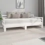 Sofá cama extraíble madera maciza de pino blanco 2x(90x200) cm de vidaXL, Camas y somieres - Ref: Foro24-820373, Precio: 185,...