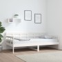 Solid white pine wood sofa bed 90x190 cm by vidaXL, Beds and slatted bases - Ref: Foro24-820368, Price: 110,61 €, Discount: %