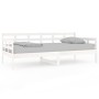 Solid white pine wood sofa bed 90x190 cm by vidaXL, Beds and slatted bases - Ref: Foro24-820368, Price: 110,61 €, Discount: %