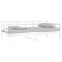 Solid white pine wood sofa bed 90x190 cm by vidaXL, Beds and slatted bases - Ref: Foro24-820368, Price: 110,61 €, Discount: %