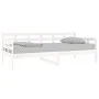 Solid white pine wood sofa bed 90x190 cm by vidaXL, Beds and slatted bases - Ref: Foro24-820368, Price: 101,01 €, Discount: %