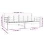 Solid white pine wood sofa bed 90x190 cm by vidaXL, Beds and slatted bases - Ref: Foro24-820368, Price: 110,61 €, Discount: %