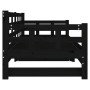 Removable sofa bed solid black pine wood 2x(90x200) cm by vidaXL, Beds and slatted bases - Ref: Foro24-820376, Price: 201,13 ...