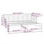 Abnehmbares Schlafsofa aus massivem schwarzem Kiefernholz, 2 x (90 x 200) cm von vidaXL, Betten und Lattenroste - Ref: Foro24...