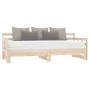 Abnehmbares Schlafsofa aus massivem Kiefernholz 2x(90x200) cm von vidaXL, Betten und Lattenroste - Ref: Foro24-820372, Preis:...