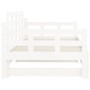 Removable sofa bed solid white pine wood 2x(80x200) cm by vidaXL, Beds and slatted bases - Ref: Foro24-820348, Price: 164,60 ...