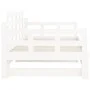 Removable sofa bed solid white pine wood 2x(80x200) cm by vidaXL, Beds and slatted bases - Ref: Foro24-820348, Price: 162,61 ...