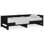Sofá cama extraíble madera maciza de pino negro 2x(80x200) cm de vidaXL, Camas y somieres - Ref: Foro24-820261, Precio: 206,0...