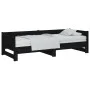 Removable sofa bed solid black pine wood 2x(80x200) cm by vidaXL, Beds and slatted bases - Ref: Foro24-820261, Price: 203,53 ...