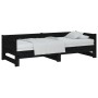 Sofá cama extraíble madera maciza de pino negro 2x(80x200) cm de vidaXL, Camas y somieres - Ref: Foro24-820261, Precio: 206,0...