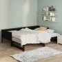 Removable sofa bed solid black pine wood 2x(80x200) cm by vidaXL, Beds and slatted bases - Ref: Foro24-820261, Price: 203,53 ...