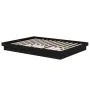 Black solid wood bed frame 140x190 cm by vidaXL, Beds and slatted bases - Ref: Foro24-819956, Price: 195,38 €, Discount: %