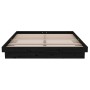 Black solid wood bed frame 140x190 cm by vidaXL, Beds and slatted bases - Ref: Foro24-819956, Price: 198,14 €, Discount: %
