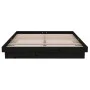 Black solid wood bed frame 140x190 cm by vidaXL, Beds and slatted bases - Ref: Foro24-819956, Price: 195,38 €, Discount: %