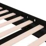 Black solid wood bed frame 140x190 cm by vidaXL, Beds and slatted bases - Ref: Foro24-819956, Price: 195,38 €, Discount: %