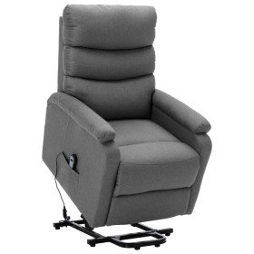 Sillón elevable tela gris claro Sillón elevable tela gris claro